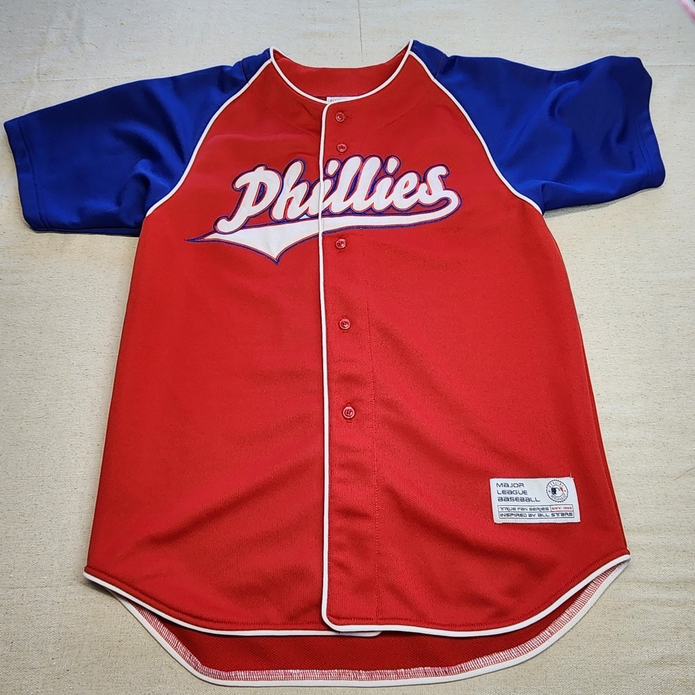 True Fan Philadelphia Phillies Ryan Howard #6 MLB Baseball Jersey Youth Large